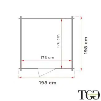 Holzschuppen – 2x2 Holzschuppen für Wagenheber mit Tür …