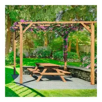 3x3 Pergola komplett mit Abdeckungsset in ECRÙ-Farbe