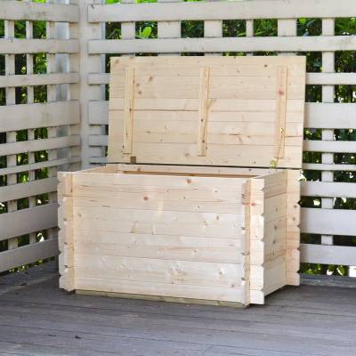 Giunone Outdoor-Holztruhe, 98x60x54H cm