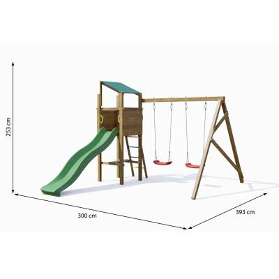 Autoklavierter Holzspielplatz Playland Swing TGG Play