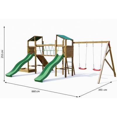 Autoklavierter Holzspielplatz Playland SunFest TGG Play