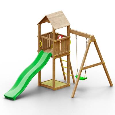 Autoklavierter Holzspielplatz Woody Band TGG Play