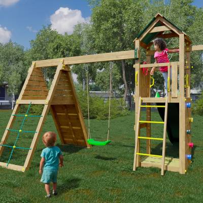 Autoklavierter Gartenspielplatz aus Holz Woody Gym TGG Play