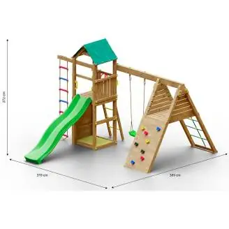 Autoklavierter Gartenspielplatz aus Holz Woody Gym TGG Play