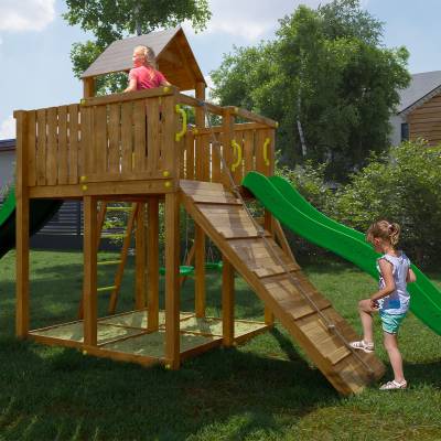 Autoklavierter Holzspielplatz Woody Tree House TGG Play