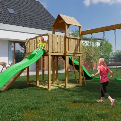 Autoklavierter Holzspielplatz Woody Tree House TGG Play