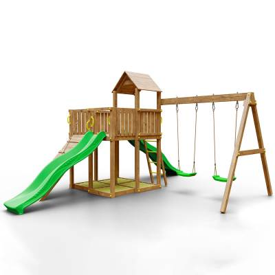 Autoklavierter Holzspielplatz Woody Tree House TGG Play