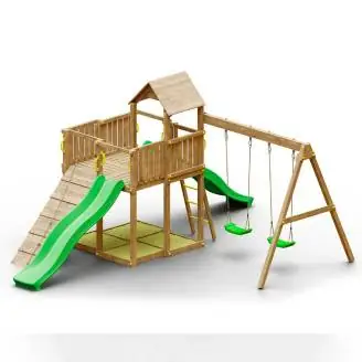 Autoklavierter Holzspielplatz Woody Tree House TGG Play