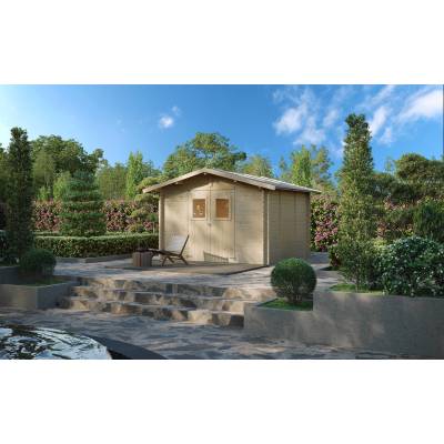 Holzhäuser - Holzgartenhaus Carlotta 3x3 m mit...