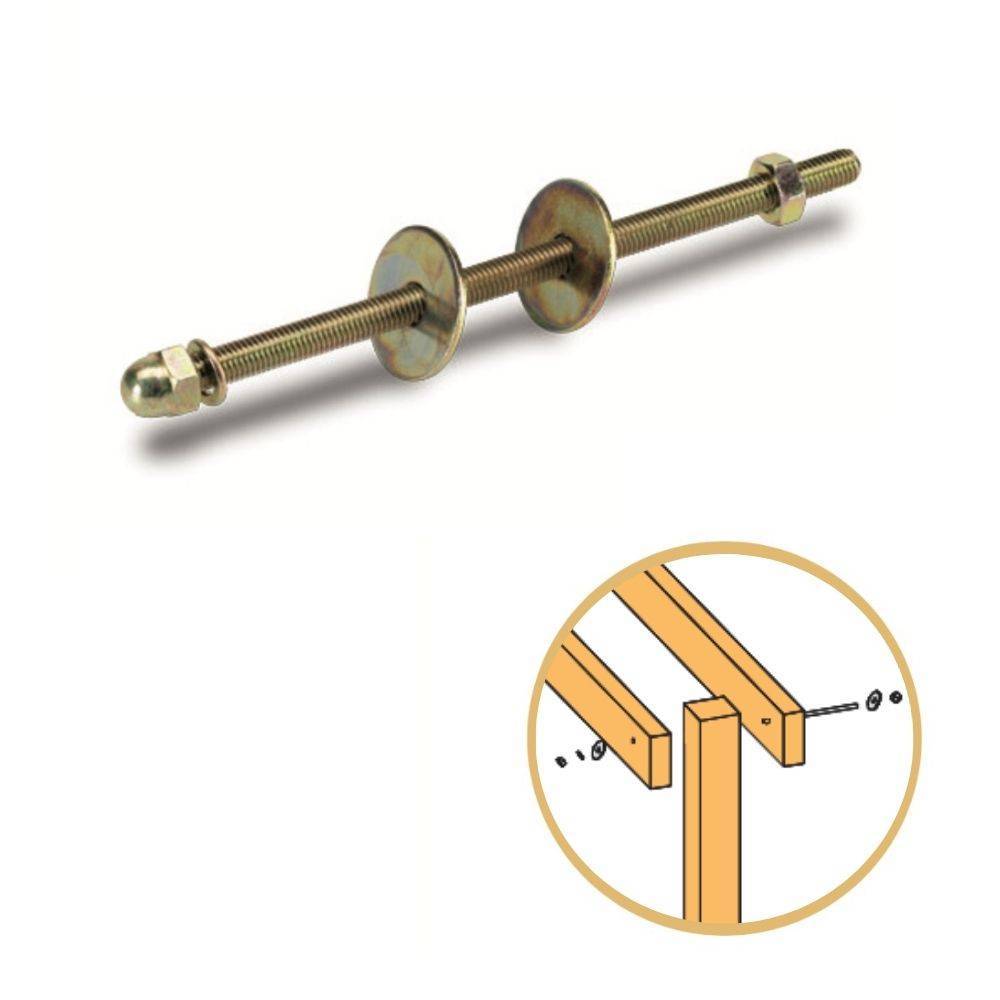 Befestigungssatz für Trägermasten Schraube 10x210 mm