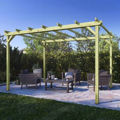 Pergolen und Pavillons - 3x4 Holzpergola für den Außenbereich und den Garten