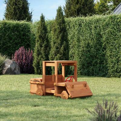 Holzfahrzeug für Kinder Fungoo Garden Buggy Garten-Spielplatz Teak-Farbe