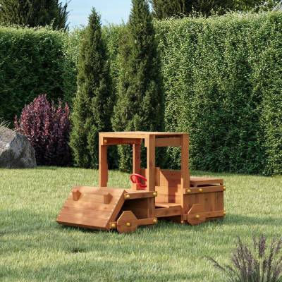 Holzfahrzeug für Kinder Fungoo Garden Buggy Garten-Spielplatz Teak-Farbe